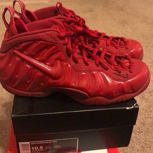 Gym red foamposites still fresh.